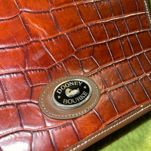 Dooney and Bourke Croc Print Bag - Picture 2 of 16